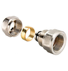 Муфта для металлопластика обжимная с переходом на внутр.резьбу прямая