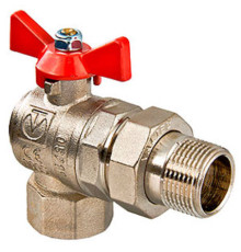 Кран шаровый угловой с американкой